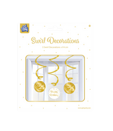 Hangdecoratie 25 Jaar Happy Birthday 3st